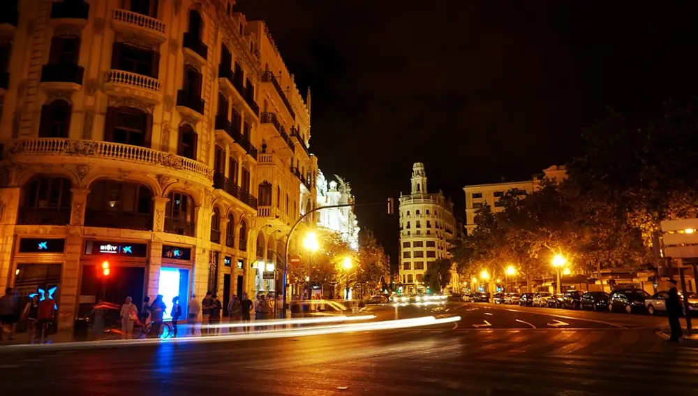 Valencia por la noche Valencia por la noche