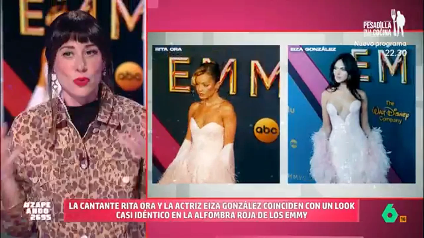 Natalia Ferivú reacciona al ver mismo look en los Emmy: "No entiendo cómo puede ocurrir esto" Natalia Ferivú reacciona al ver mismo look en los Emmy: "No entiendo cómo puede ocurrir esto"