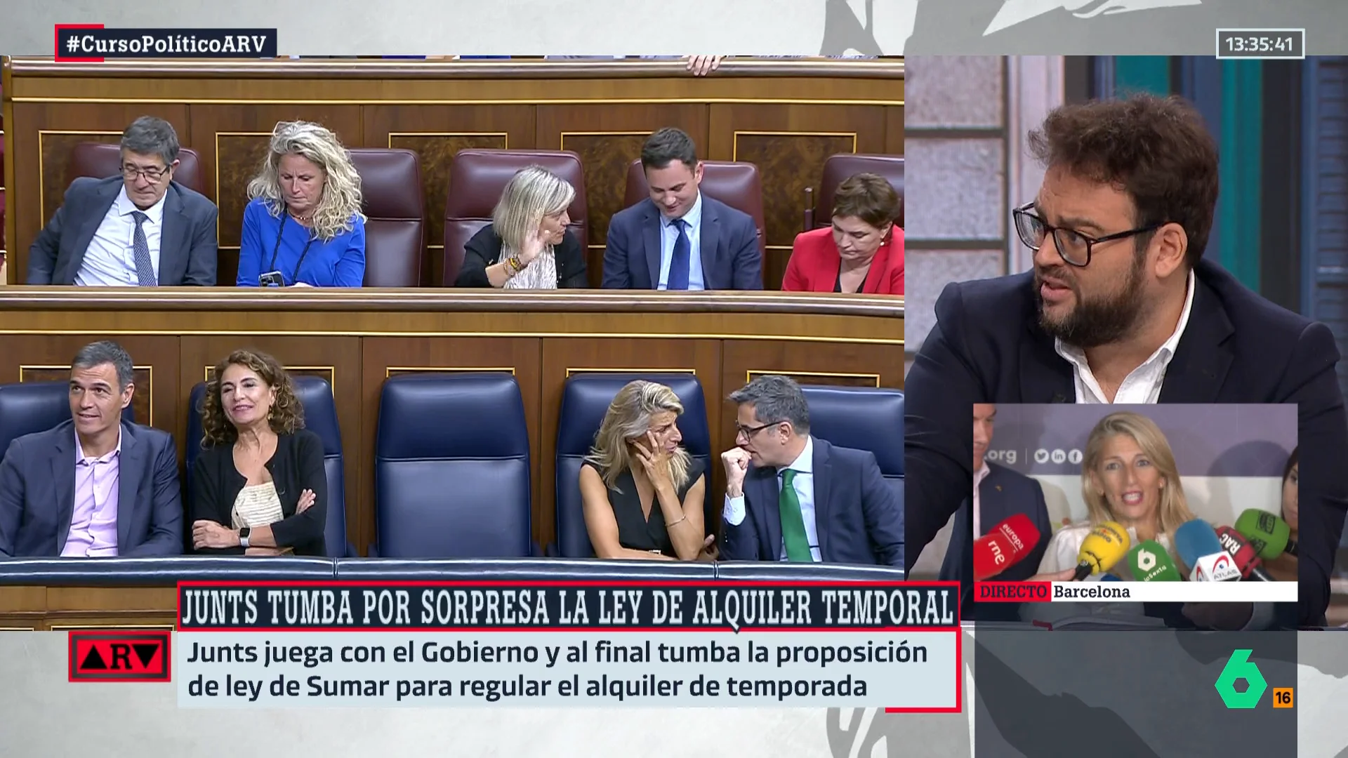 Monrosi ve "cada vez más complicada" la Legislatura: "Sin amnistía para Puigdemont, los incentivos de Junts para seguir apoyando a Sánchez son escasos" 