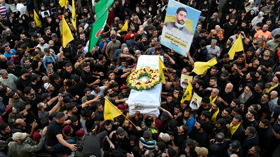 Funeral por las personas muertas en las explosiones de buscapersonas en Líbano Funeral por las personas muertas en las explosiones de buscapersonas en Líbano