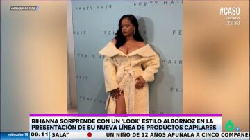 El 'look' estilo albornoz de Rihanna para presentar Fenty Hair deja a todos con la boca abierta