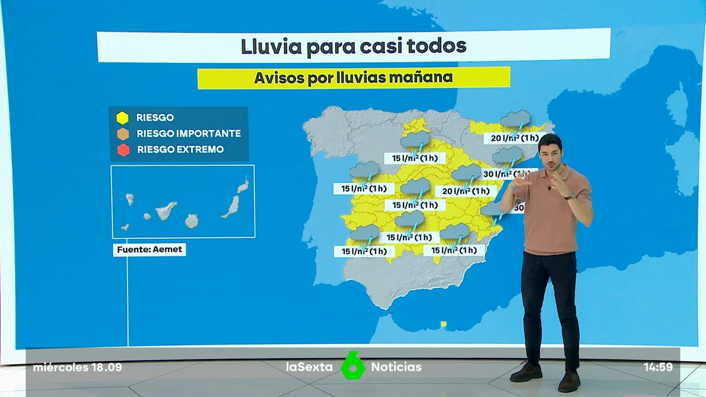 Lluvias a partir del jueves y temperaturas por debajo de los 30º en toda España hasta el domingo Lluvias a partir del jueves y temperaturas por debajo de los 30º en toda España hasta el domingo