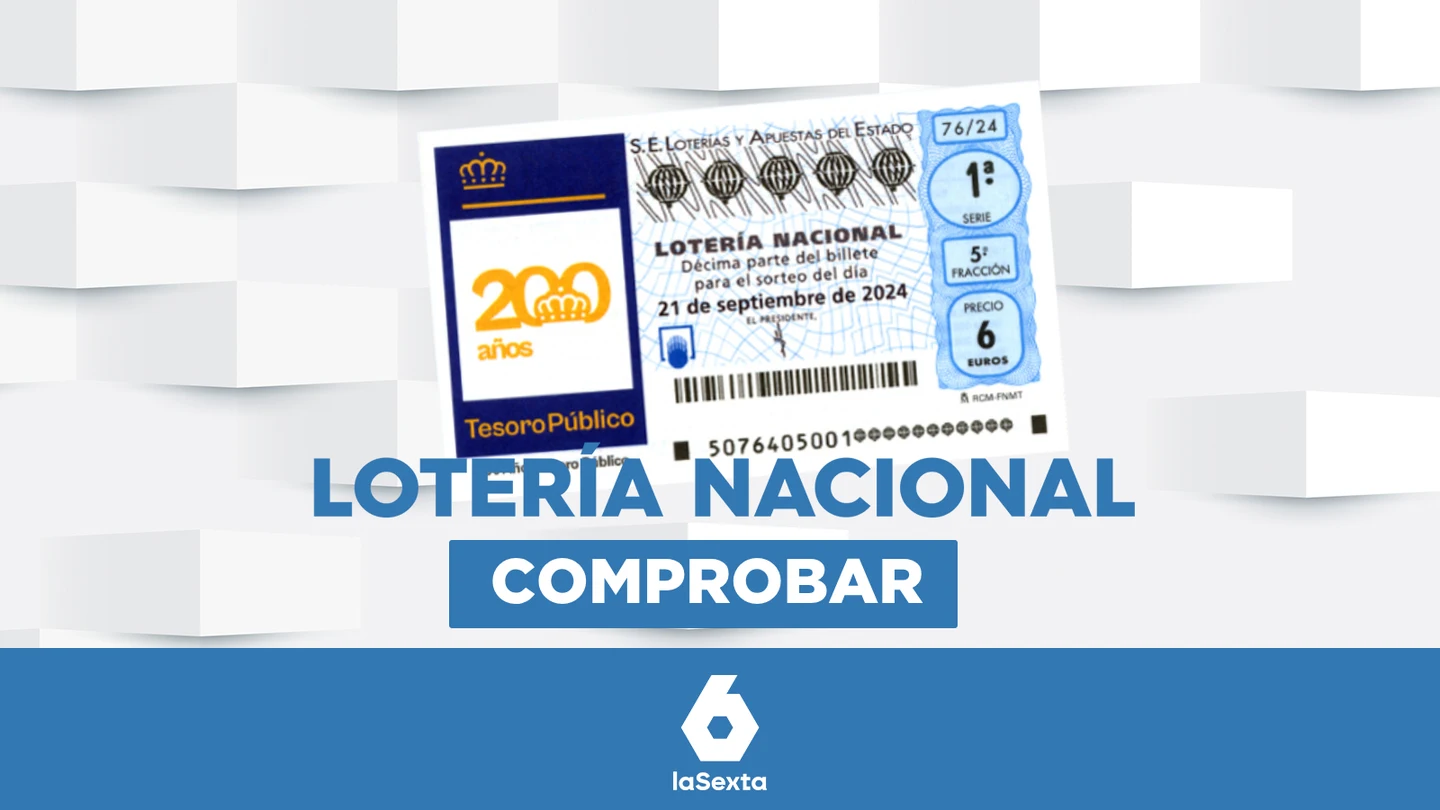 Lotería Nacional | Comprobar el resultado del sorteo de hoy, sábado 21 de septiembre de 2024 Lotería Nacional | Comprobar el resultado del sorteo de hoy, sábado 21 de septiembre de 2024