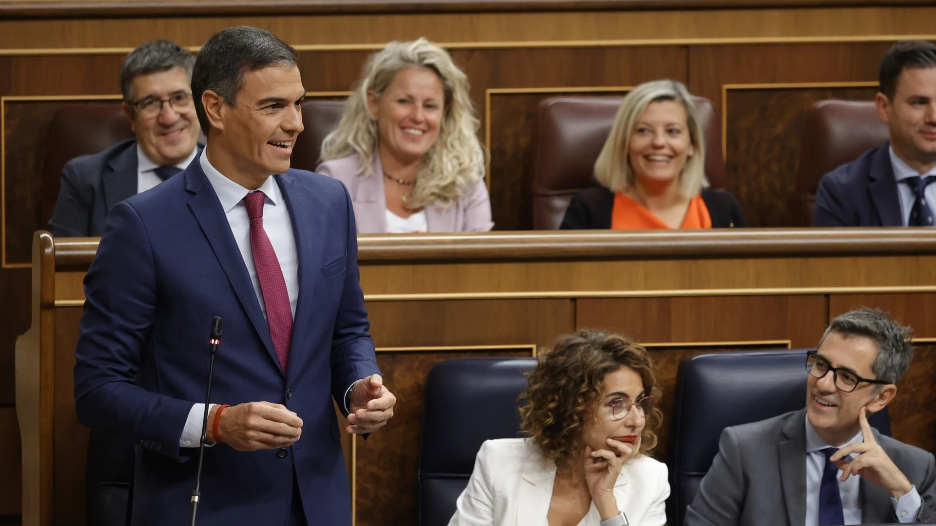 El presidente del Gobierno, Pedro Sánchez, interviene durante una sesión de control al Gobierno, en el Congreso 