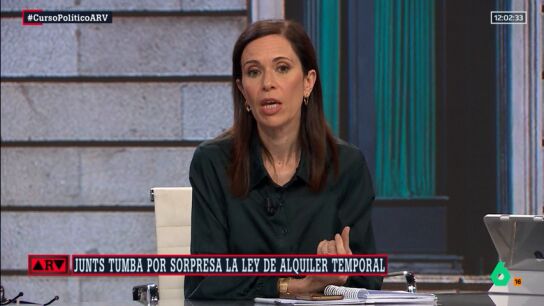 &Aacute;ngeles Caballero, tras el "no" de Junts a regular los alquiler de temporada: "Est&aacute; jugando la baza de 'mat&oacute;n de colegio'"