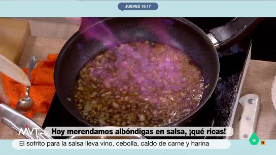 Iñaki López alucina con el flambeado de Carlos Maldonado  Iñaki López alucina con el flambeado de Carlos Maldonado