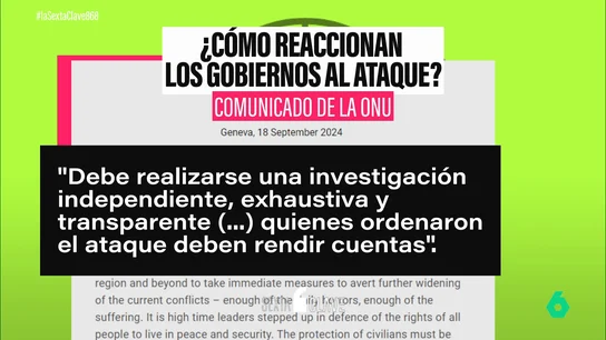 La respuesta tibia y reservada (salvo de la UE y la ONU) a los ataques masivos en Líbano  La respuesta tibia y reservada (salvo de la UE y la ONU) a los ataques masivos en Líbano