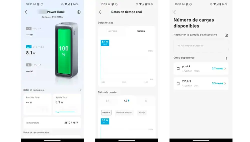 Todos los datos en la App Todos los datos en la App