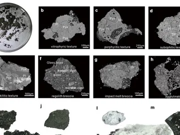 Muestras traídas del lado oculto de la Luna Muestras traídas del lado oculto de la Luna