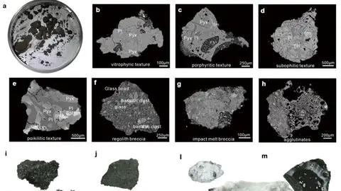 Muestras traídas del lado oculto de la Luna Muestras traídas del lado oculto de la Luna