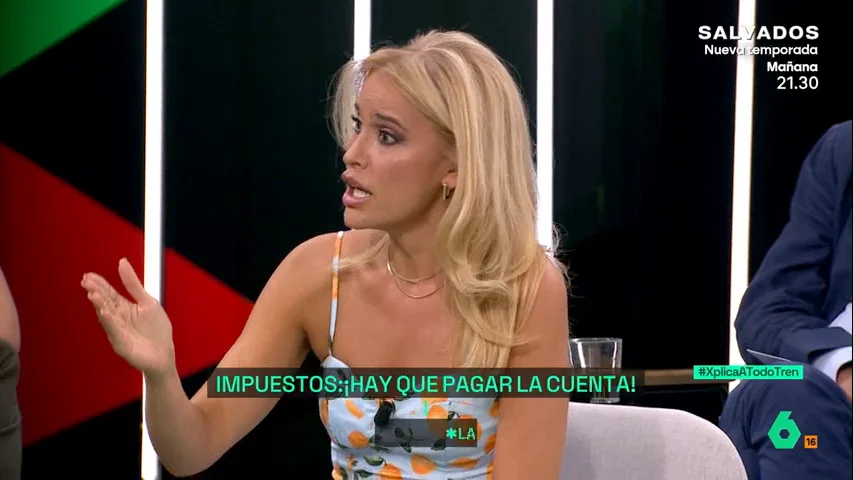 Afra Blanco critica la "ignorancia" de los que defienden pagar menos impuestos: "Veo temblar nóminas públicas y privadas"