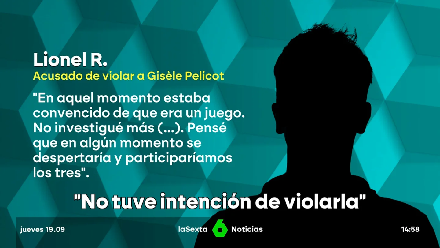 Un acusado de violar a Gisèle Pelicot: "Nunca tuve intención de violarla, pensé que era un juego" Un acusado de violar a Gisèle Pelicot: "Nunca tuve intención de violarla, pensé que era un juego"