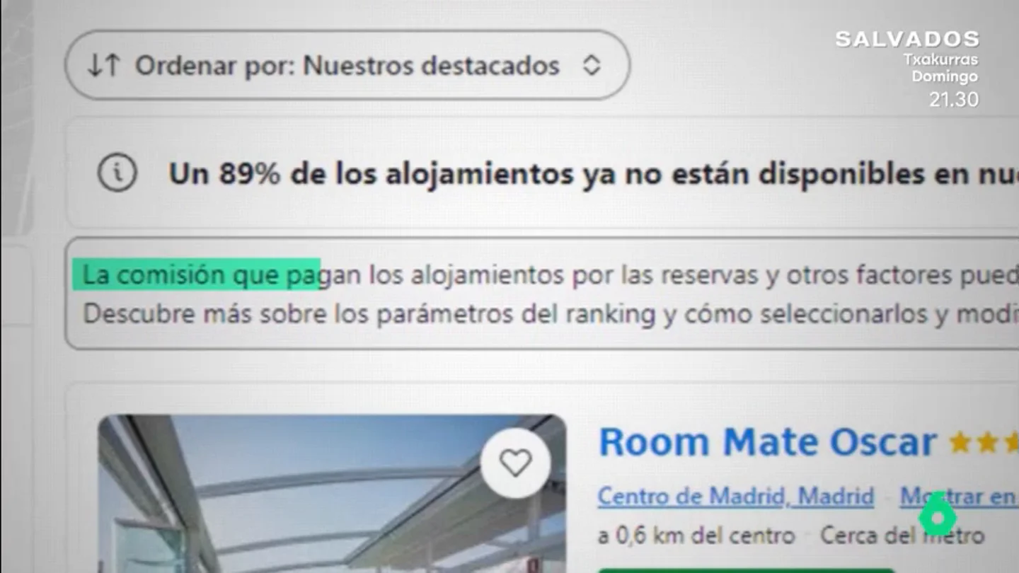 Una experta en Marketing explica que la posición en Booking depende de la comisión que pagan los alojamientos Una experta en Marketing explica que la posición en Booking depende de la comisión que pagan los alojamientos