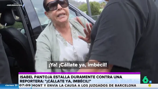 Isabel Pantoja estalla contra una reportera: "¡Cállate ya, imbécil! ¡Ocúpate de España!" Isabel Pantoja estalla contra una reportera: "¡Cállate ya, imbécil! ¡Ocúpate de España!"