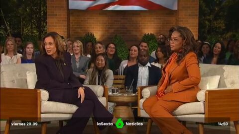 Kamala Harris, con Oprah Winfrey