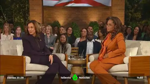 Kamala Harris, con Oprah Winfrey Kamala Harris, con Oprah Winfrey