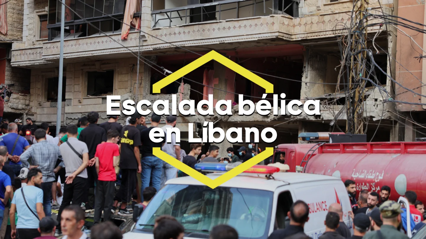 Escalada bélica en el Líbano Edificios en ruinas tras los bombardeos de Israel en Beirut