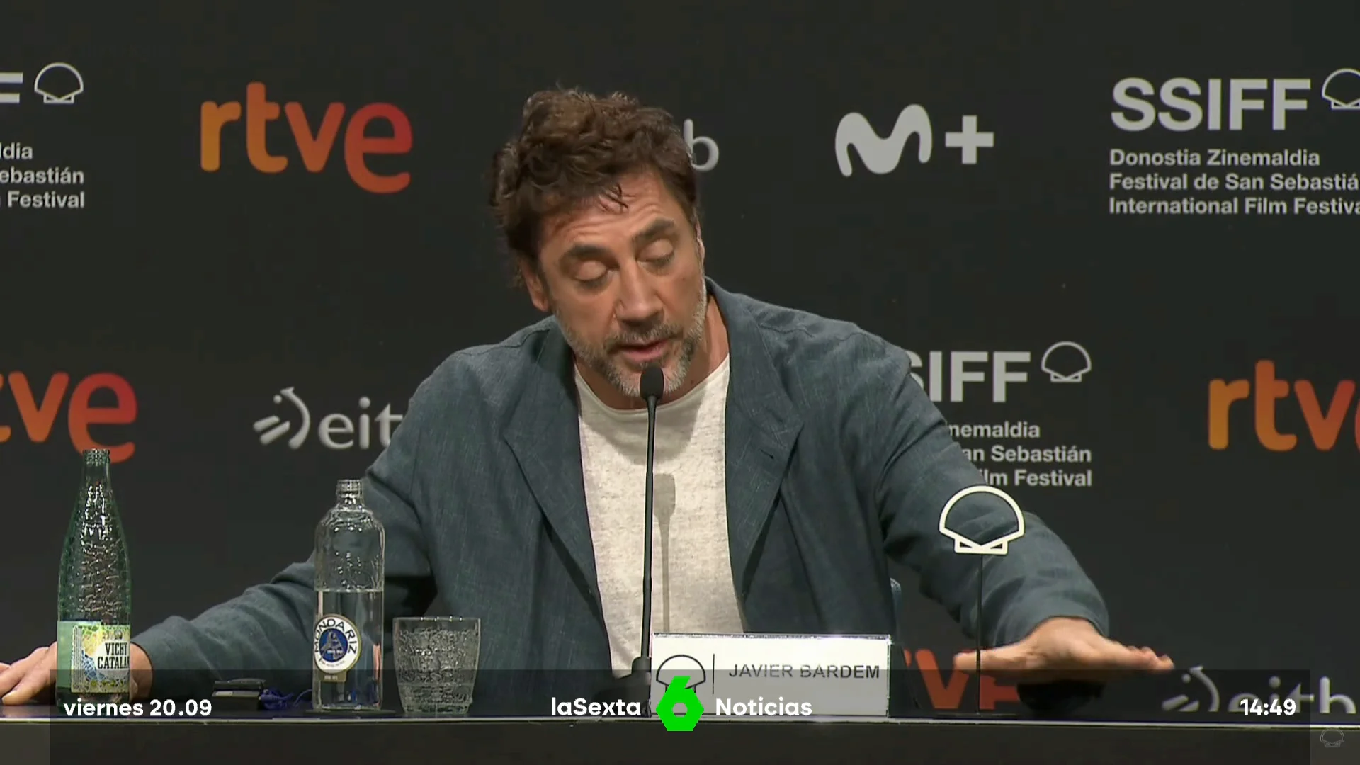 Javier Bardem: "Netanyahu y Hamás deben ser juzgados por el sufrimiento de los palestinos"