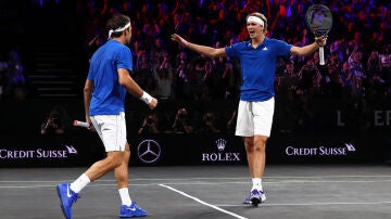 Roger Federer y Alexander Zverev