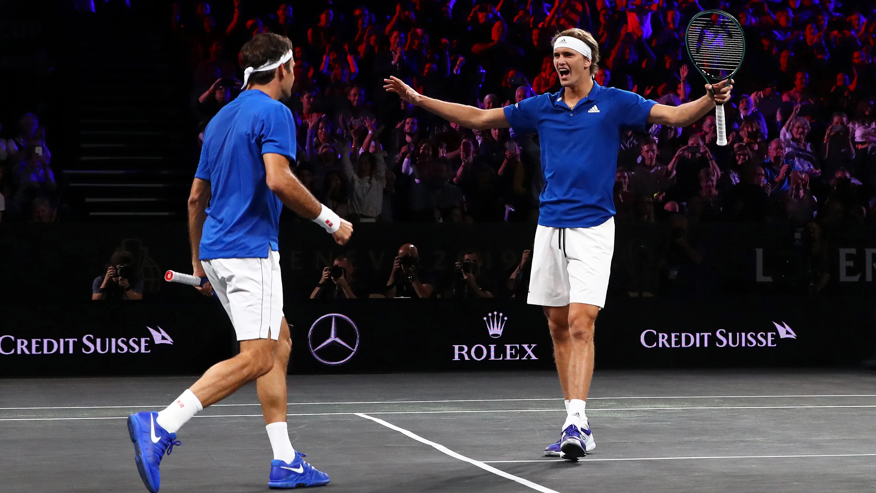 Roger Federer y Alexander Zverev