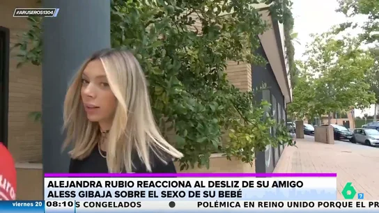 Así reacciona Alejandra Rubio cuando le dicen que Aless Gibaja podría haber desvela el sexo de su bebé Así reacciona Alejandra Rubio cuando le dicen que Aless Gibaja podría haber desvela el sexo de su bebé