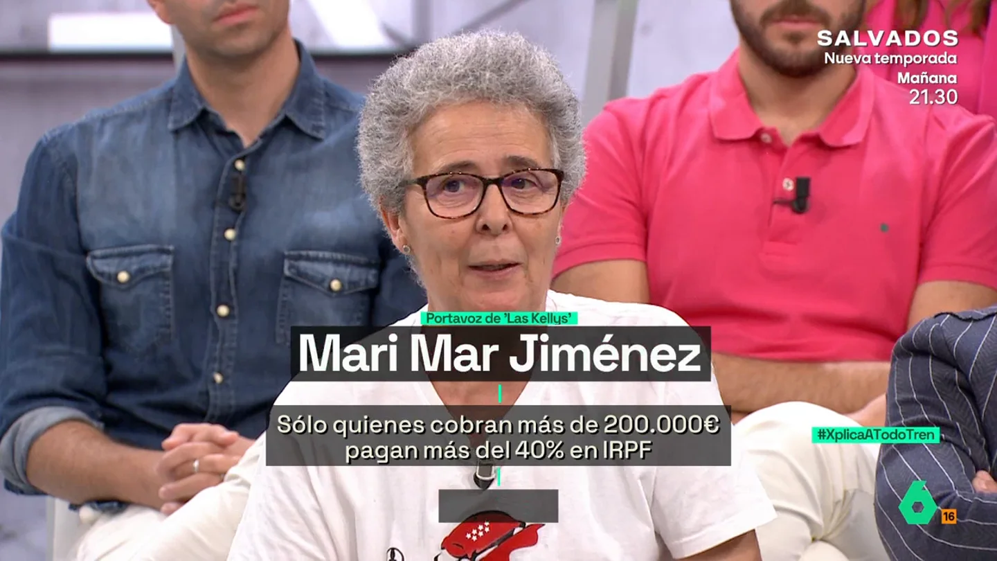 La aplaudida queja de una jubilada: "Yo he pagado mis impuestos y luego llegan las grandes empresas y hacen un fraude" La aplaudida queja de una 'kelly': "Yo pago mis impuestos y luego llegan las grandes empresas y hacen un fraude"