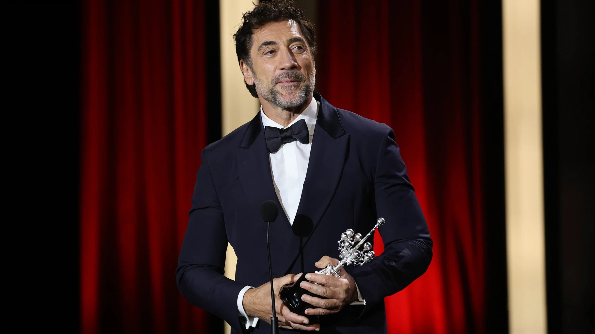 Javier Bardem durante la Gala de Inauguración del Festival de San Sebastián, en el Palacio de Congresos Kursaal, a 20 de septiembre de 2024, en San Sebastián, Guipúzcoa, País Vasco (España).