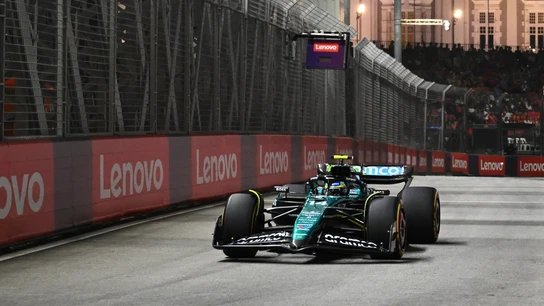 Fernando Alonso, en Marina Bay Fernando Alonso, en Marina Bay