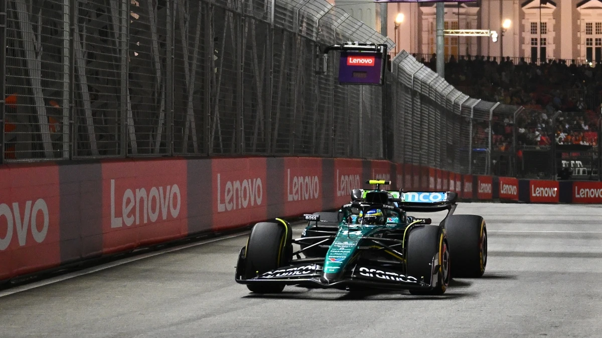 Fernando Alonso, en Marina Bay