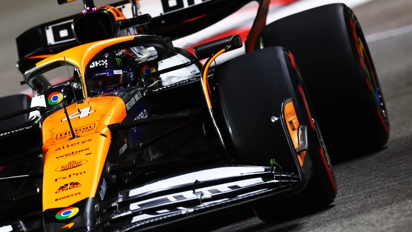 Lando Norris, con el McLaren Lando Norris, con el McLaren