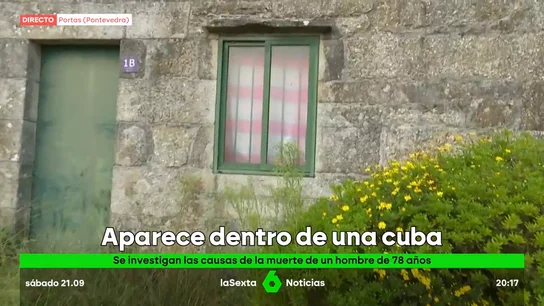 Encuentran el cadáver de un hombre de 78 años en el interior de una cuba de vino en Portas, Pontevedra Encuentran el cadáver de un hombre de 78 años en el interior de una cuba de vino en Portas, Pontevedra