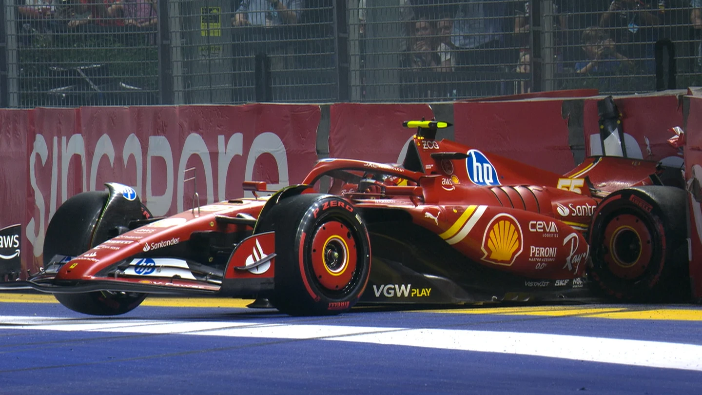Carlos Sainz, contra el muro Carlos Sainz, contra el muro