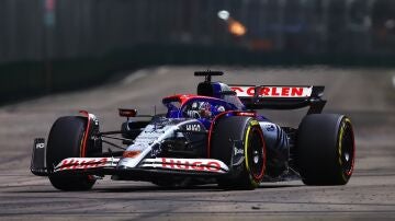 Daniel Ricciardo, con el RB en Singapur