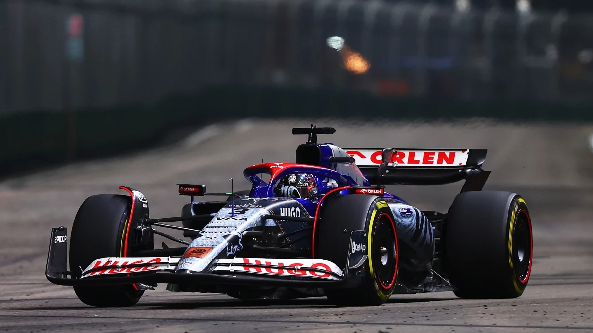 Daniel Ricciardo, con el RB en Singapur