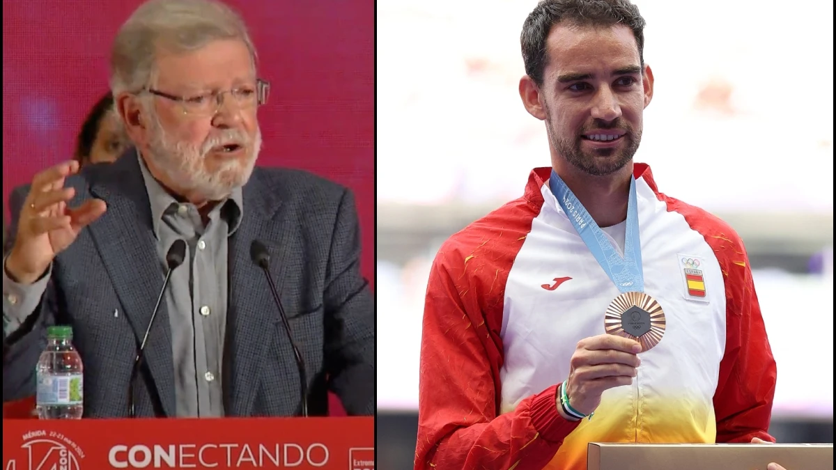 Rodríguez Ibarra, a la izquierda; a la derecha, Álvaro Martín