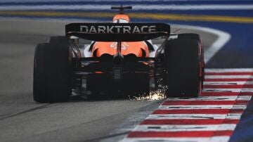 El alerón trasero del McLaren