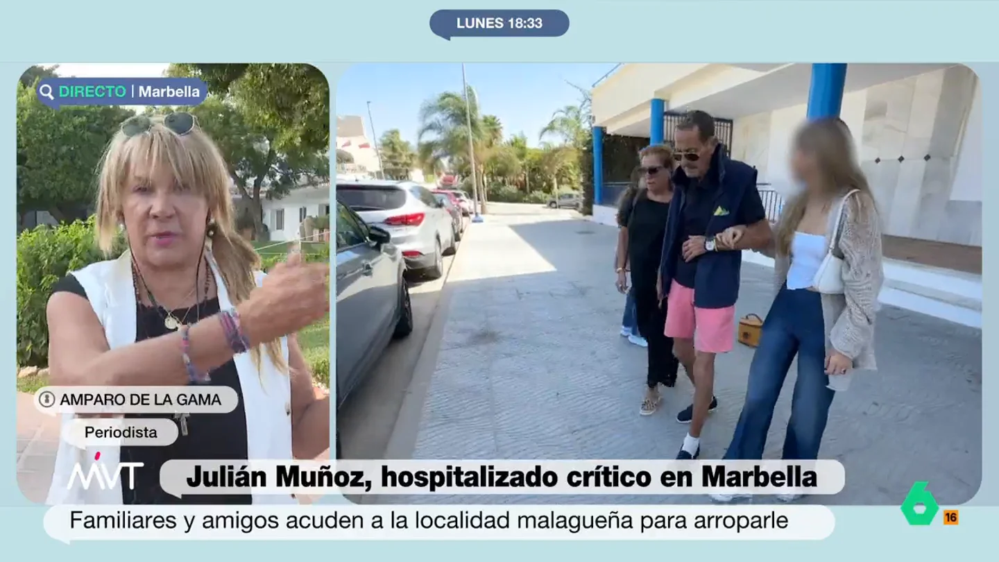MVT La periodista Amparo de la Gama habla del estado de salud de Julián Muñoz MVT La periodista Amparo de la Gama habla del estado de salud de Julián Muñoz