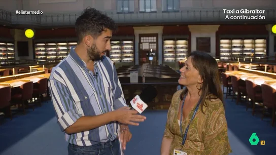 Isma Juárez descubre que la Biblioteca Nacional tiene todos los libros escritos en español Isma Juárez se adentra en la Biblioteca Nacional en su nueva sección, 'Megainstituciones', donde visita las salas de lectura, descubre el material antirrobo de los libros en incluso le dejan tocar un incunable con más de 500 años.