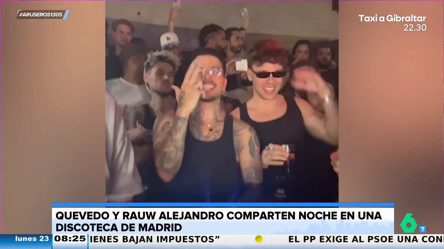 Quevedo sorprende al adelantar su nuevo tema en una discoteca de Madrid junto a Rauw Alejandro Quevedo sorprende al adelantar su nuevo tema en una discoteca de Madrid junto a Rauw Alejandro