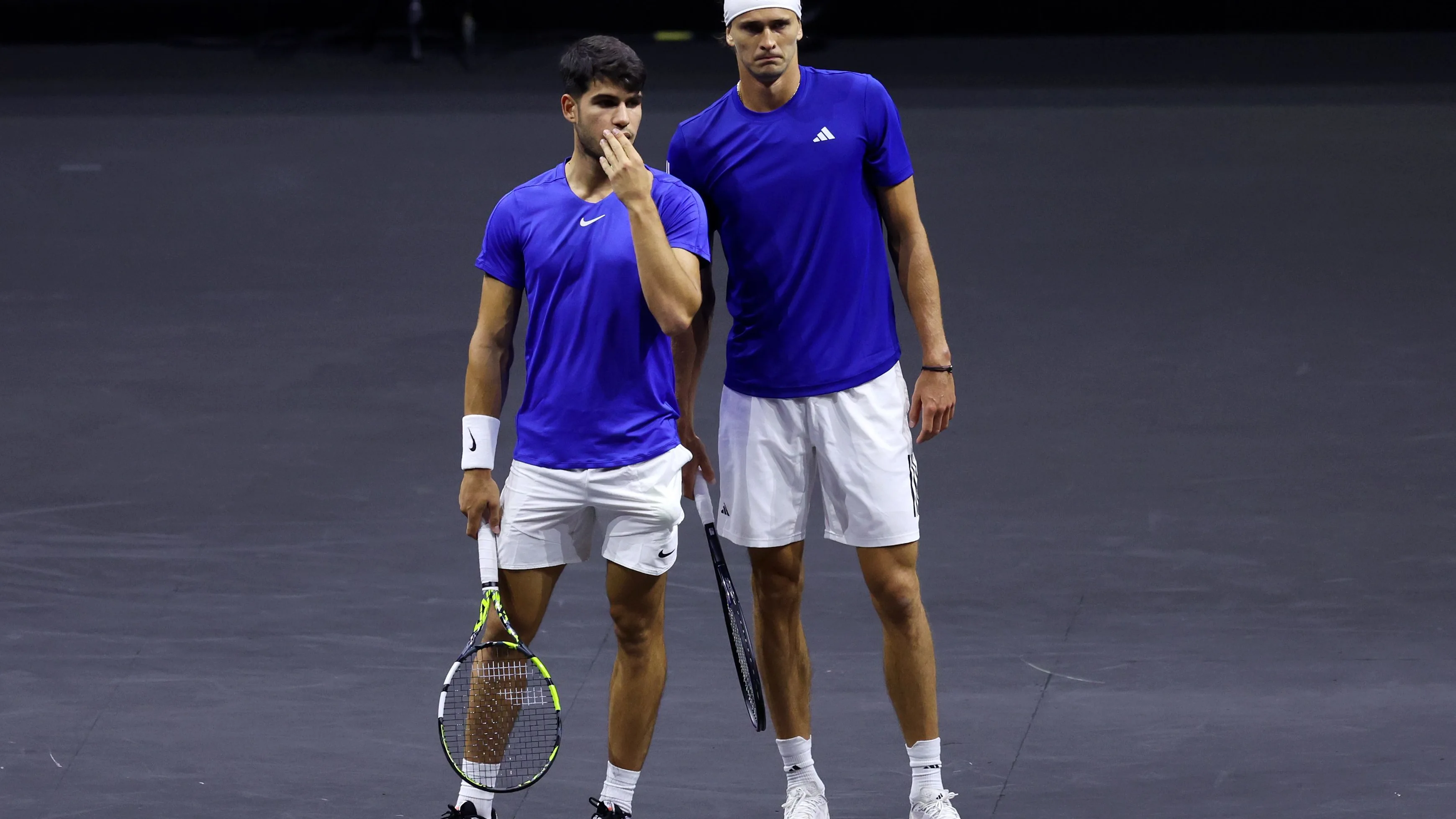 Alexander Zverev y Carlos Alcaraz