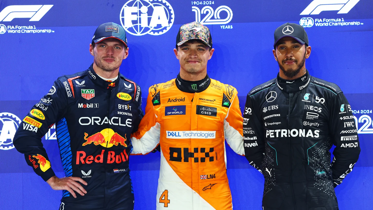 Max Verstappen, Lando Norris y Lewis Hamilon Max Verstappen, Lando Norris y Lewis Hamilon