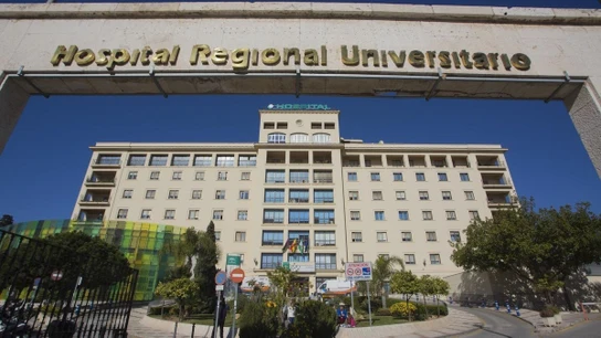 Fachada del Hospital Regional de Málaga. Fachada del Hospital Regional de Málaga.