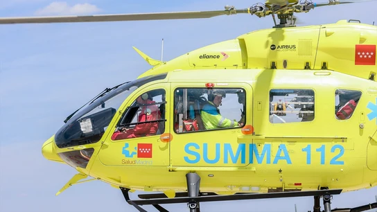 Foto de archivo de un helicóptero del Summa Foto de archivo de un helicóptero del Summa