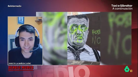 Wyoming, tras la vandalización de su mural en La Bañeza: "Si lo hacen con Banksy, yo no voy a ser menos" Isma Juárez y Wyoming analizan con humor la vandalización del mural del presentador de El Intermedio en La Bañeza con Sergio Mures, coordinador del festival de arte urbano, que también desvela en este vídeo los proyectos para su restauración.
