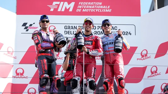 Martín, Bastianini y Márquez Martín, Bastianini y Márquez