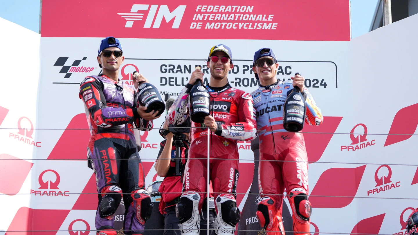 Martín, Bastianini y Márquez Martín, Bastianini y Márquez