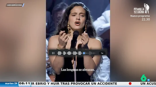Rosalía filtra este audio a capela de su nuevo tema por WhatsApp: "Las lenguas se abrazan, ya no están solas" Rosalía filtra este audio a capela de su nuevo tema por WhatsApp: "Las lenguas se abrazan, ya no están solas"