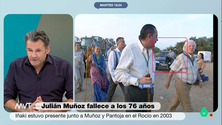 En 2003, Julián Muñoz e Isabel Pantoja pasaban su primer Rocío juntos. Allí estuvo un jovencísimo Iñaki López cubriéndolo. En este vídeo, recuerda el momento con imágenes, así como las preguntas que llegó a realizar al exalcalde de Marbella.