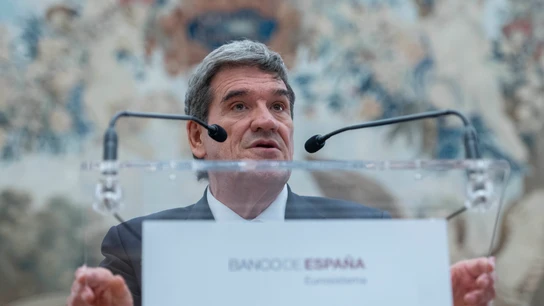 El gobernador del Banco de España, José Luis Escrivá, interviene durante la ceremonia de toma de posesión de su cargo El gobernador del Banco de España, José Luis Escrivá, interviene durante la ceremonia de toma de posesión de su cargo