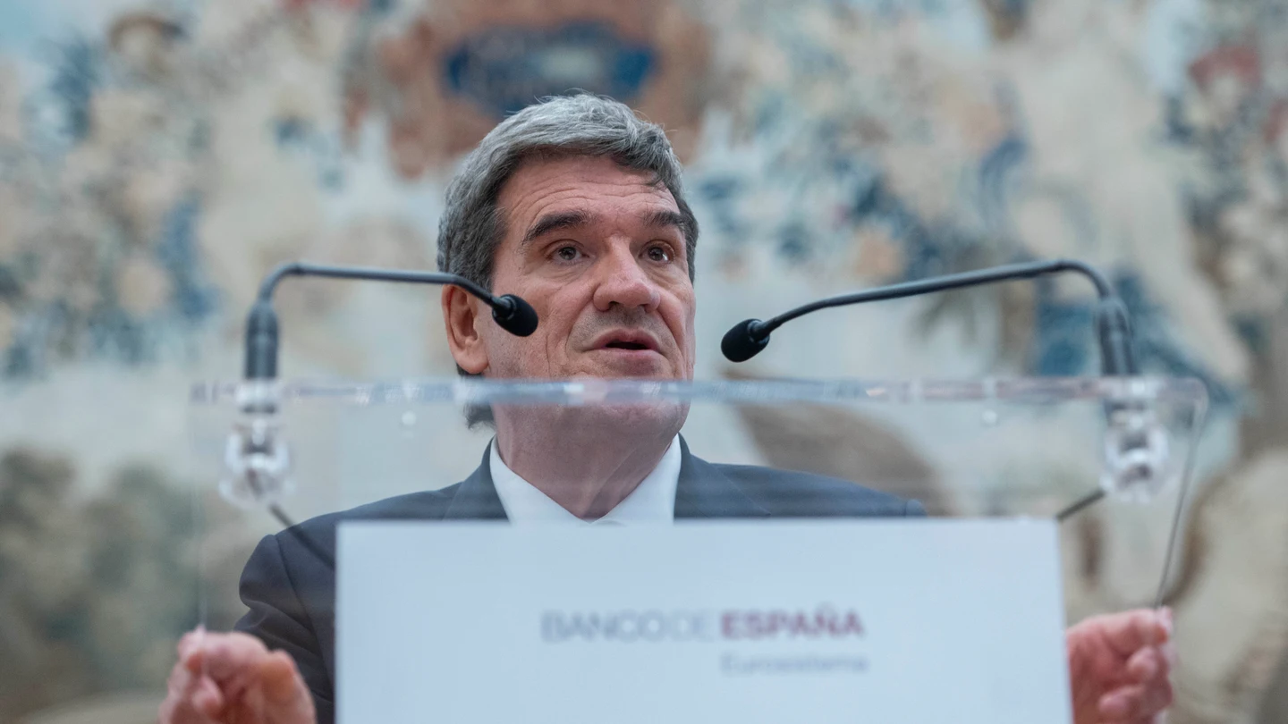 El gobernador del Banco de España, José Luis Escrivá, interviene durante la ceremonia de toma de posesión de su cargo El gobernador del Banco de España, José Luis Escrivá, interviene durante la ceremonia de toma de posesión de su cargo